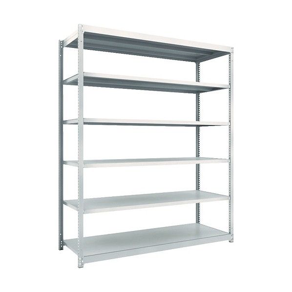 M1.5型軽中量ボルトレス棚 6段単体型