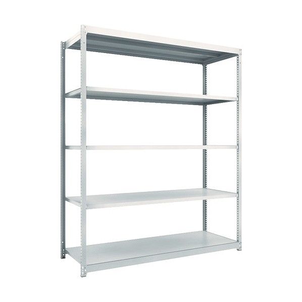 M1.5型軽中量ボルトレス棚 5段単体型