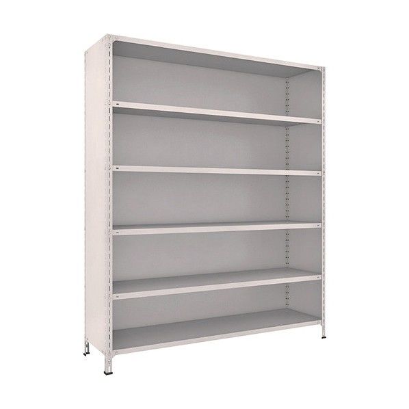 軽量ボルト式棚 背板・側板付 6段