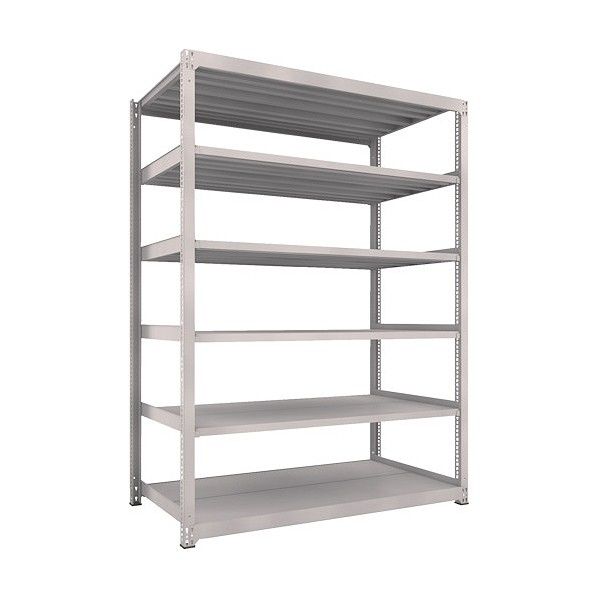 M5型中量ボルトレス棚 6段 単体型