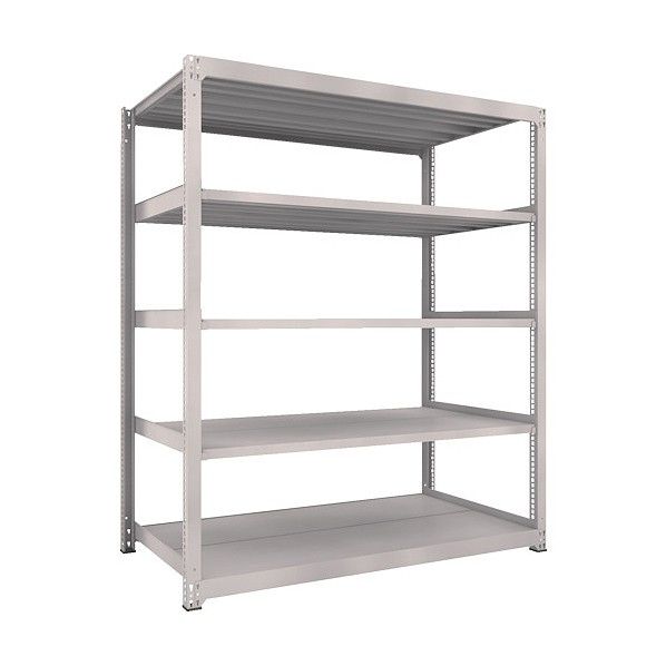 M5型中量ボルトレス棚 5段 単体型