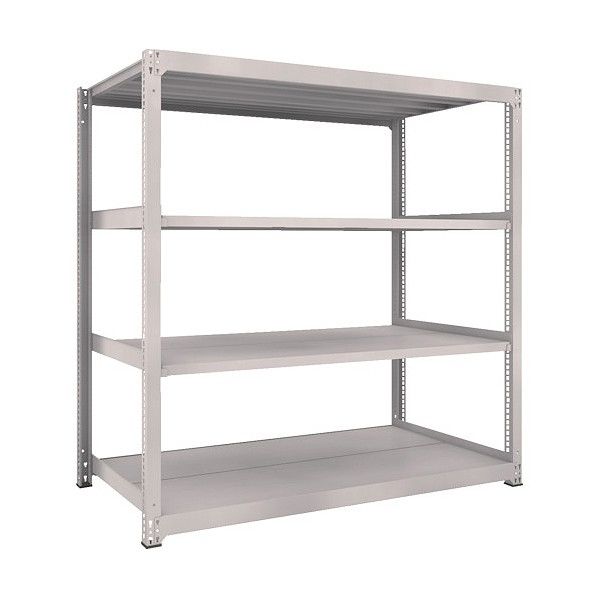 M5型中量ボルトレス棚 4段 単体型