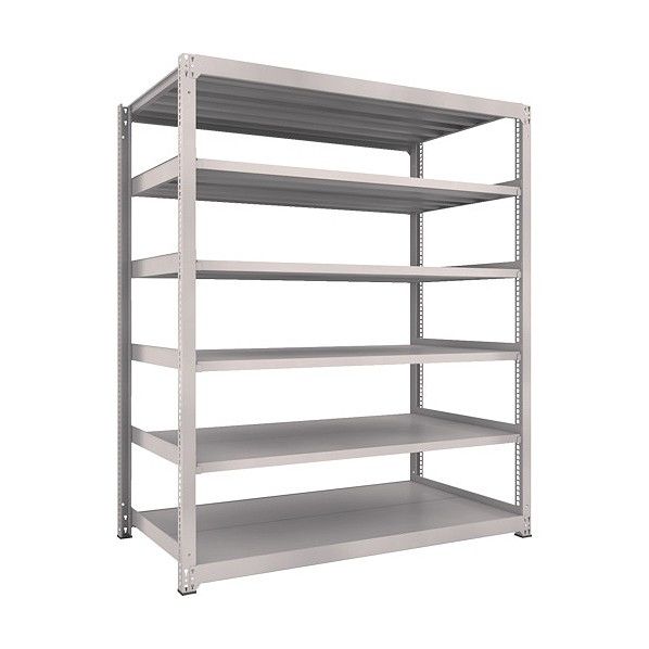 M3型中量ボルトレス棚 6段 単体型