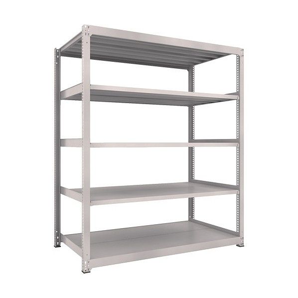 M3型中量ボルトレス棚 5段 単体型