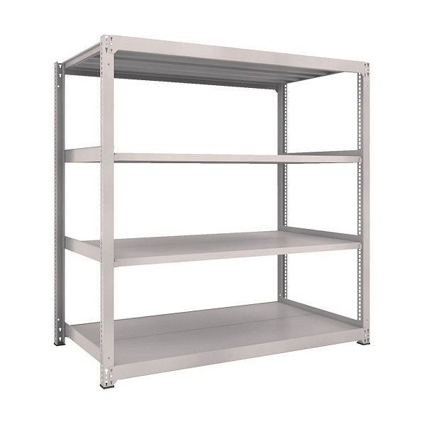 M3型中量ボルトレス棚 4段 単体型