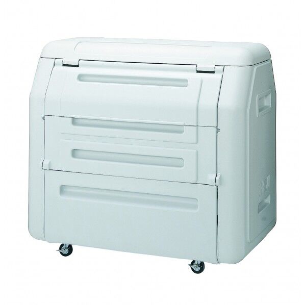 ダストボックス#1000キャスタータイプ/鍵止め金具付き グレー 約980L SDB10KH 1台