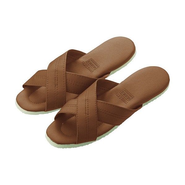 クロスバンドスリッパブラウン