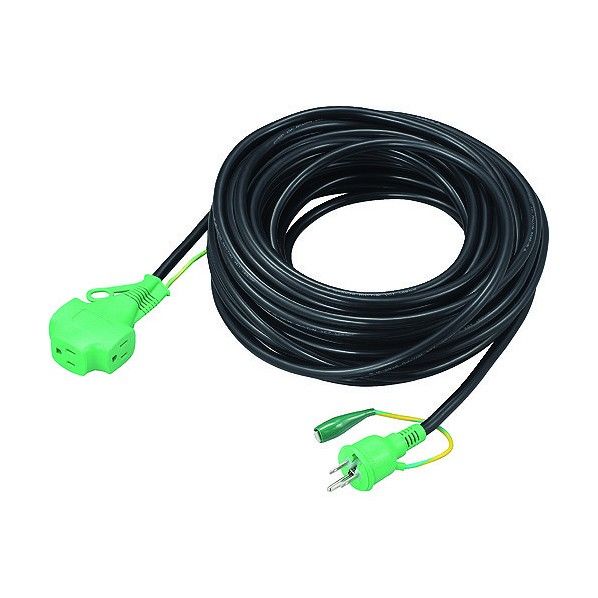トリプルポッキン延長コード (3個口・極太ソフト電線・アース付)