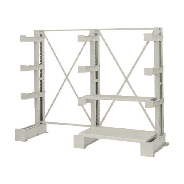 長尺保管棚(300kg/アーム) 2連型