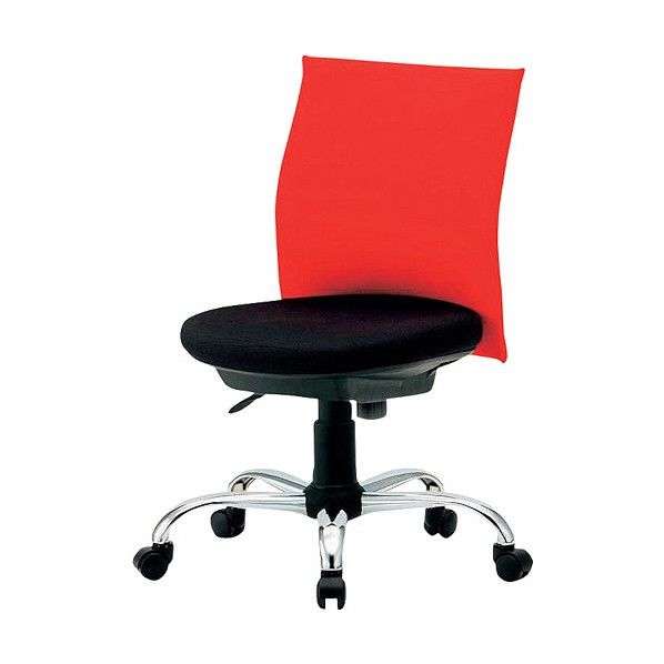 ローバックオフィスチェアー肘無青