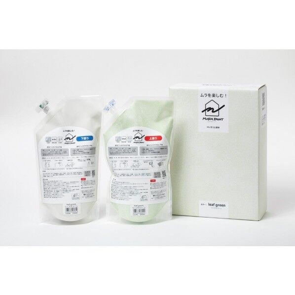 フジワラ化学 珪藻土壁材 ムラペイント MURA PAINT リーフグリーン 1個...