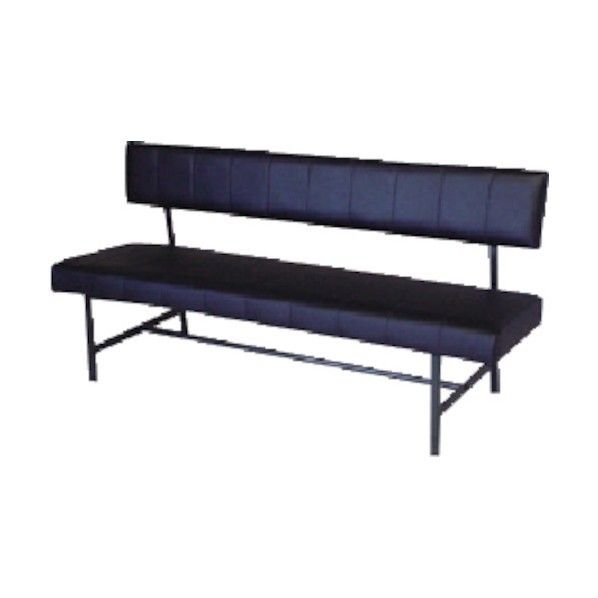 ロビーチェア 背付き 黒