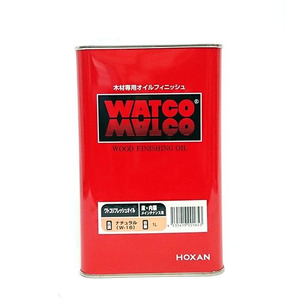 リフレッシュオイル浸透性木材用塗料 ナチュラル 1L W-16 1