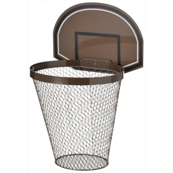 ゴミ箱L(バスケット)ブラック SI-3952-BK 1個