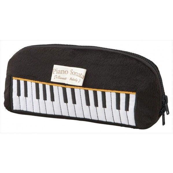 ペンケース(PianoSonata)ブラック SF-3832-BK 1個