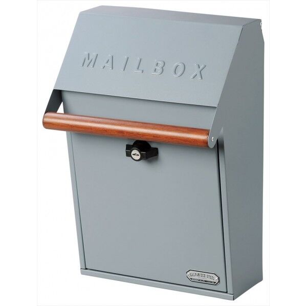 壁掛けポスト(GALVA)ブルーグレー SI-3942-BG 1個