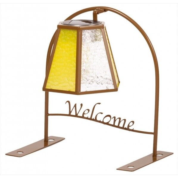 ウェルカムソーラー(ステンドグラス)スクエア SI-2921 1個