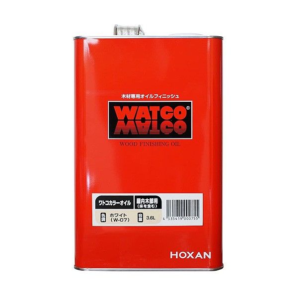 ワトコ ワトコオイル 3.6L ホワイト 1缶...