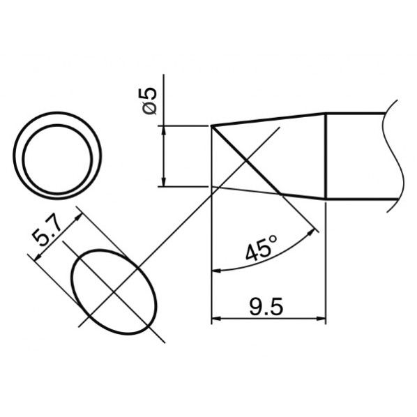 こて先 5SSBC型 T33-SSBC5 1個