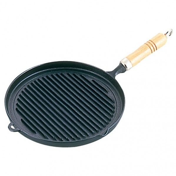 南部鉄 木柄グリルパン 23-029 AGL66 1個