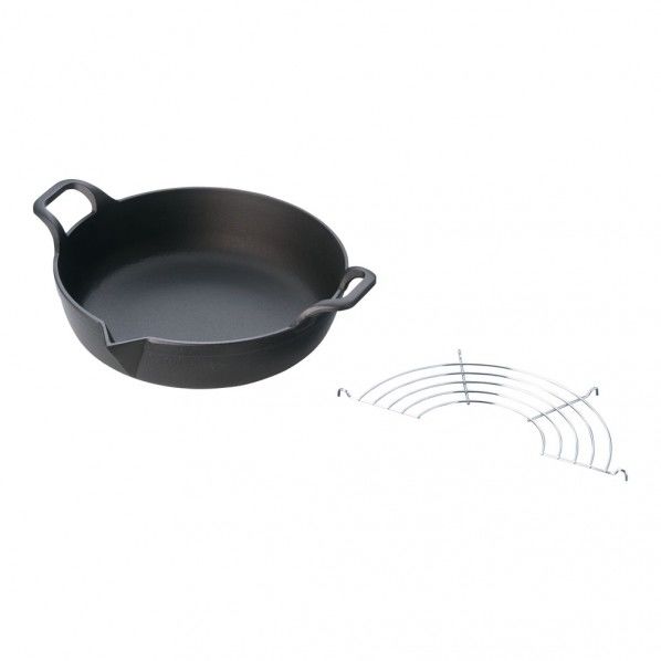 鉄 天ぷら鍋平底 25cm ATV6801 1個