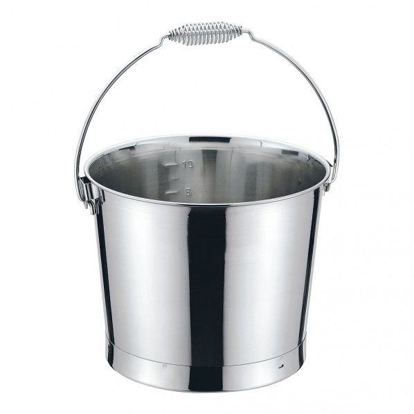 18-8プレスバケツ(目盛付)バネ把手 20L ABK5903 1個