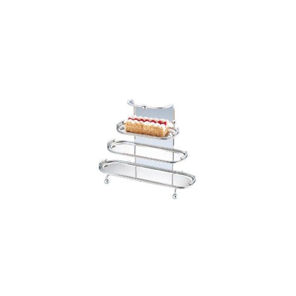 UK18-8 3段小判ケーキスタンドA NKC55 1個