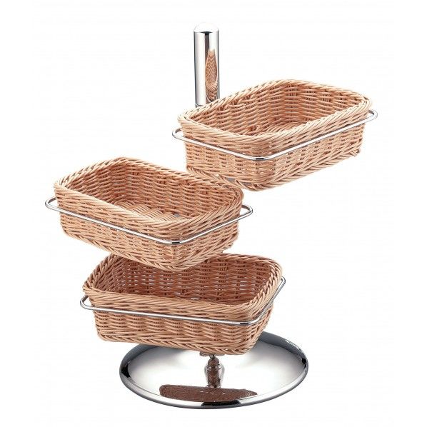 UK18-8 PP製パンかごスタンド角型 PTU0801 1個