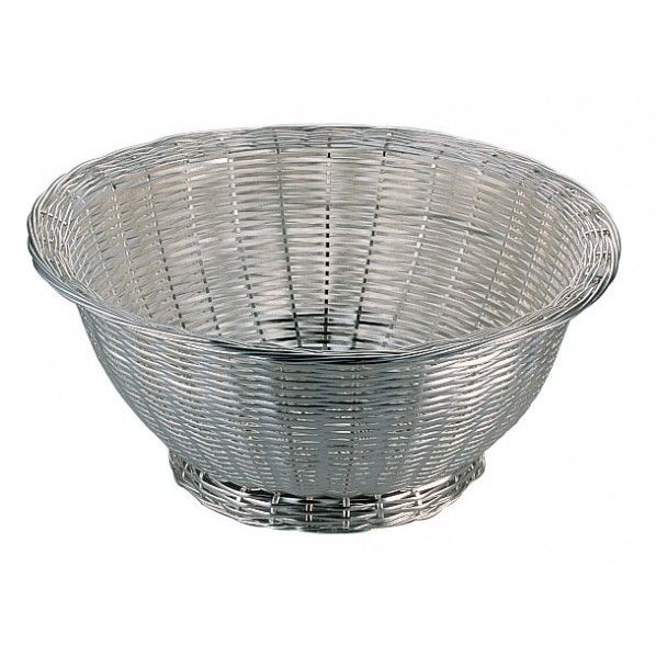 手編みバスケット 丸 深型