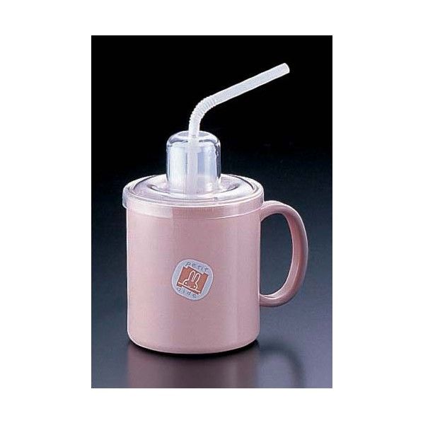 ストロー付マグカップ HS-N4 ピンク RMG3101 1個
