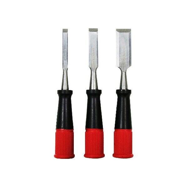 木工用のみ グリップ付 3本組 9mm 15mm 24mm 11599 3本