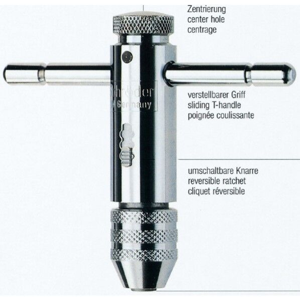 シュローダー ラチェットタップホルダー(#52/1)2.0-5.0 4.006.1 1点...
