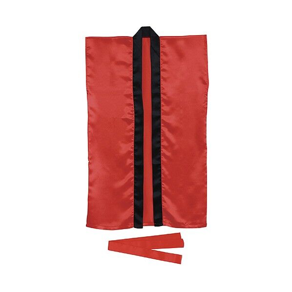 サテンロングハッピ(ハチマキ付) 赤 S 1140 1