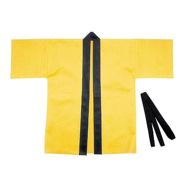 カラー不織布ハッピ子供用J黄 1290 1