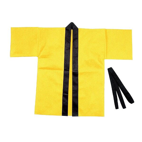 カラー不織布ハッピ子供用S黄 1297 1