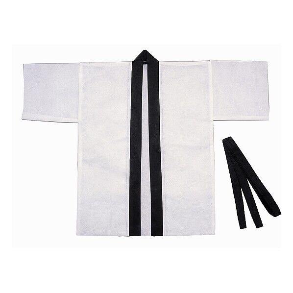 カラー不織布ハッピ子供用S白 1298 1