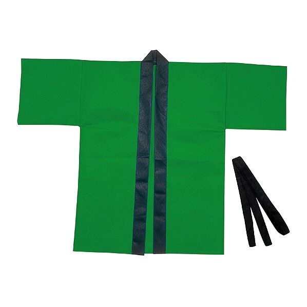 カラー不織布ハッピ子供用S緑 1299 1