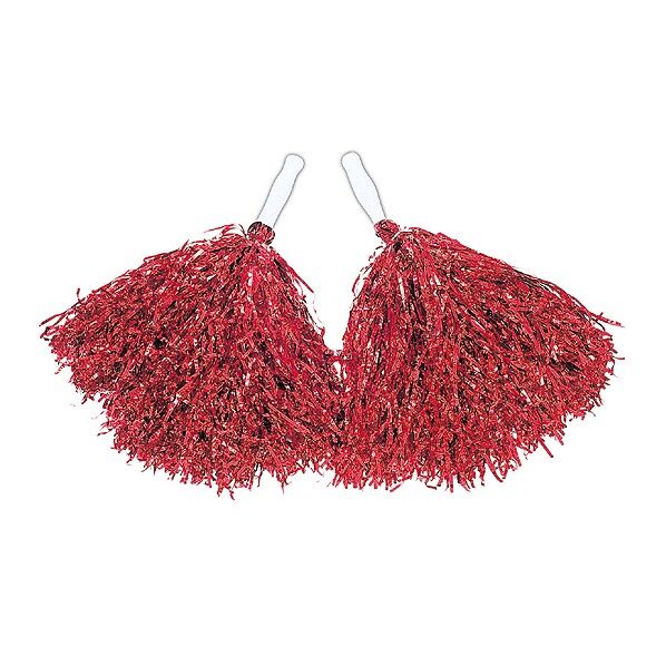 ポンポン2個組レッド 1383 1