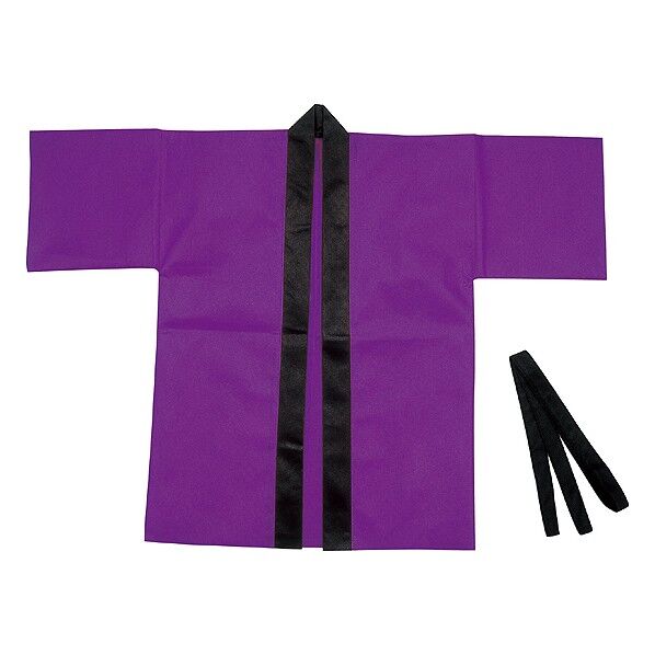 カラー不織布ハッピ子供用J紫 1500 1