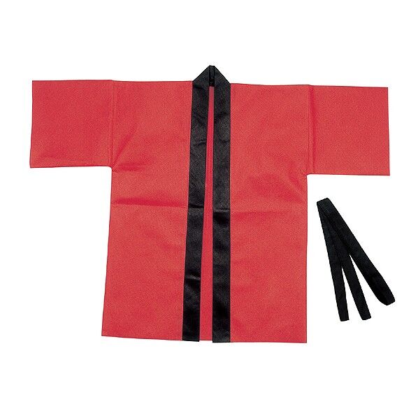 カラー不織布ハッピ園児用C赤 4050 1