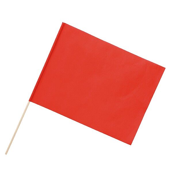 特大旗 不織布 (丸棒直径12mm) 赤 3198 1