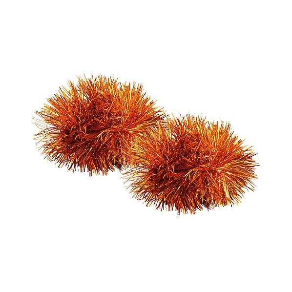 キラキラリストバンド2個組 オレンジ 外径約φ120×80mm 2977 2個