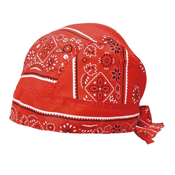 かんたんバンダナ 赤 200×130mm、頭囲約45~60cmまで 3171 1個