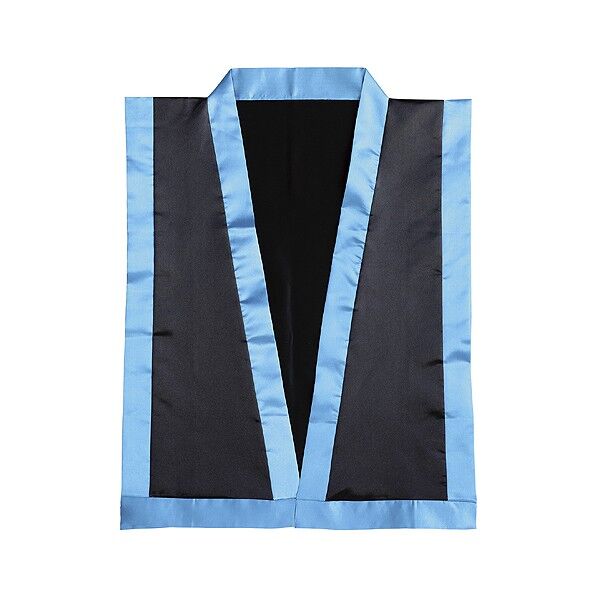 サテン エイサー打掛 帯付 黒(襟青) L 4124 1個