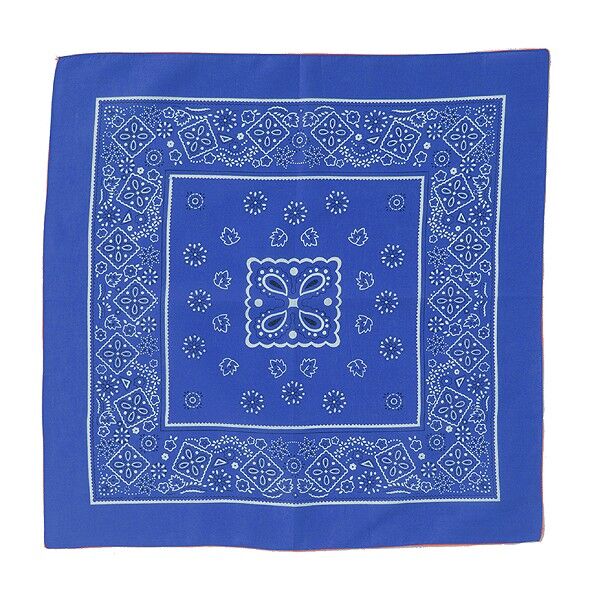 バンダナ 濃青 約550×550mm 4199 1個