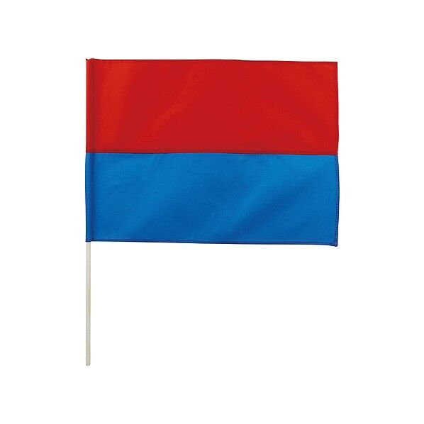 ●特大旗 (丸棒φ12mm)赤/青 旗:800×600mm、棒:φ12×1000mm 4598 1個