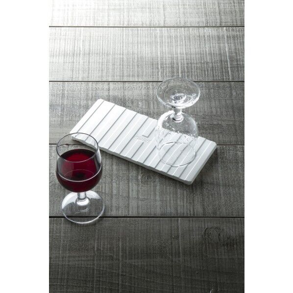 Karari 珪藻土グラスドライヤー ホワイト AKI1702 1個