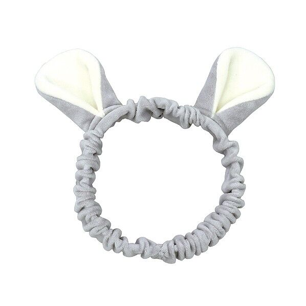 どうぶつヘアターバン グレー 185×170×35mm(伸びていない状態) 4908 1個