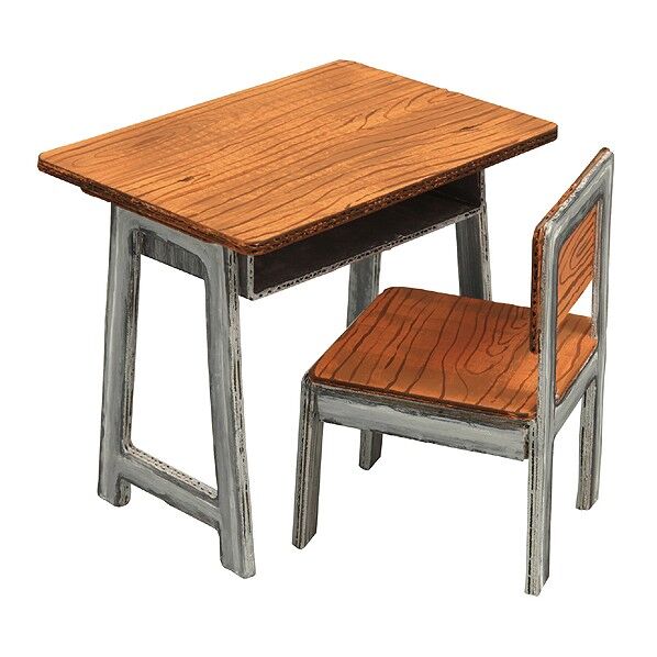 机と椅子ジオラマベース(硬質紙製)