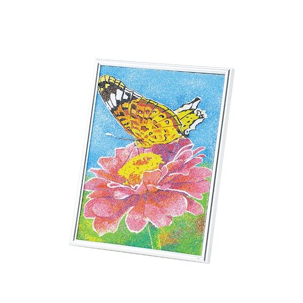 砂絵セット ハガキ倍判 メタリックフレーム付 ■のり付シート各/ はがき倍判 200×150mm 13725 1個